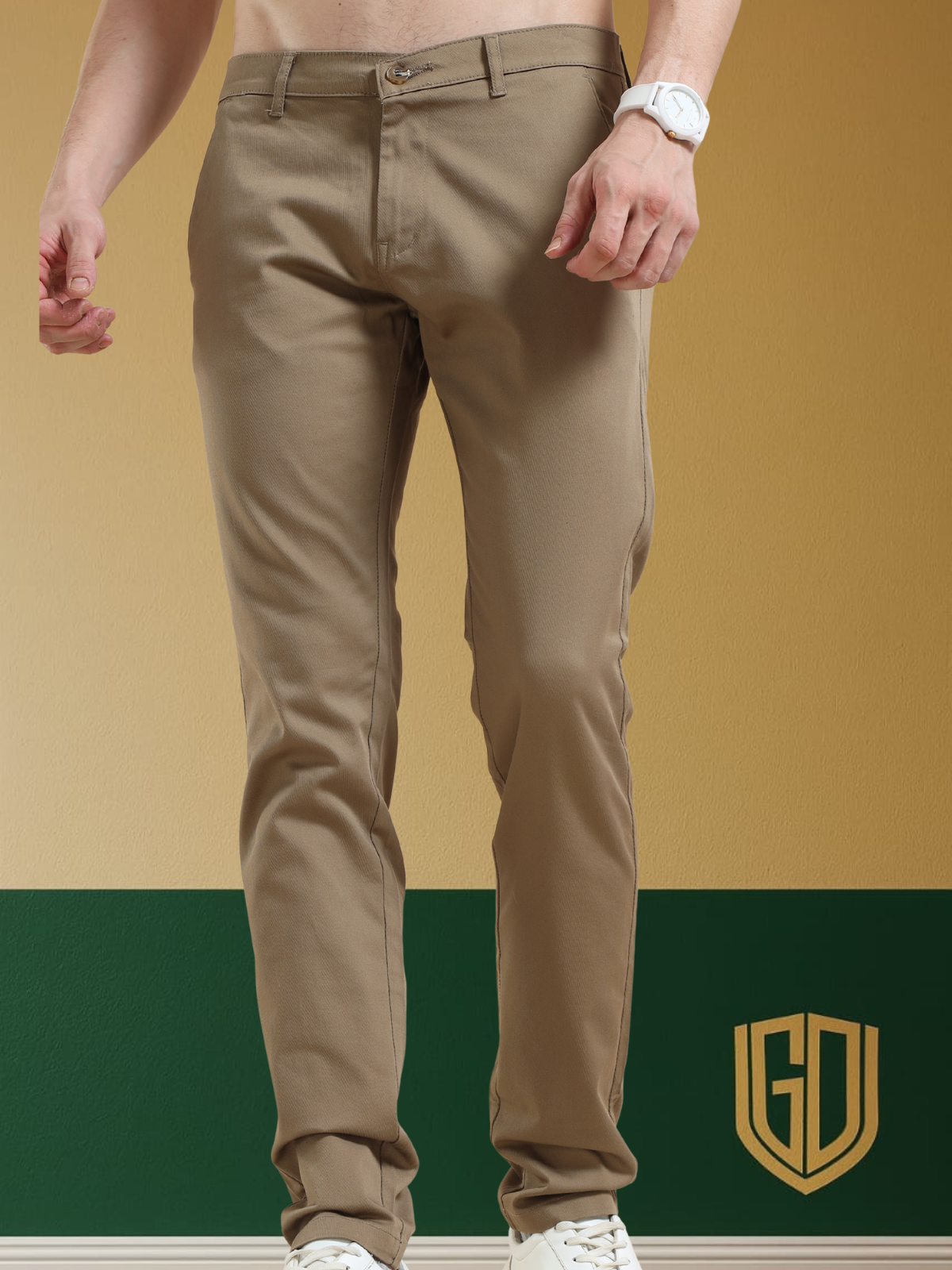 SUPER COMFORT BROWN TROUSER hover